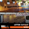 Letter Cut Outs In Shop