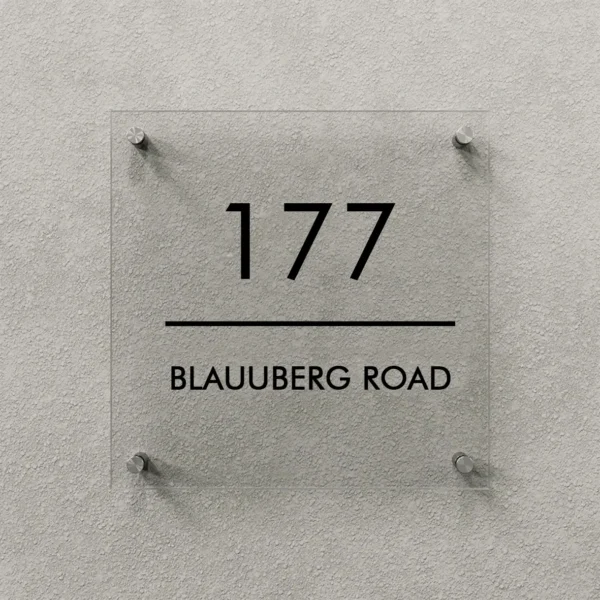 Clear Perspex Example