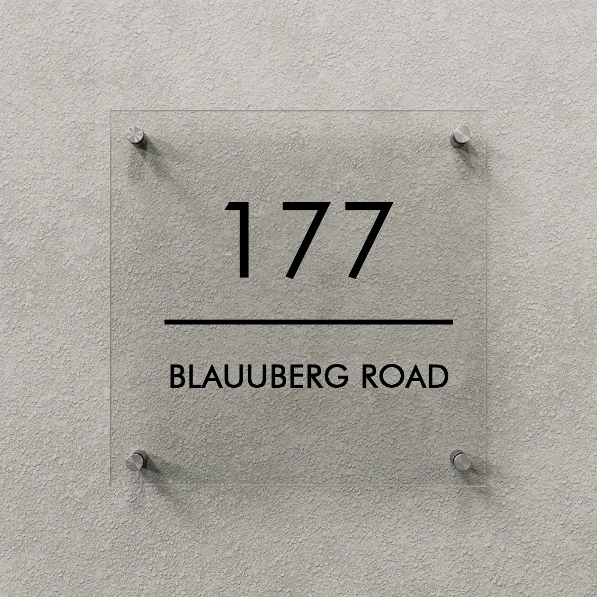 Clear Perspex Example