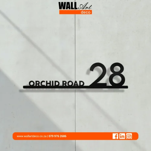 Line Art Metal Sign Example 3