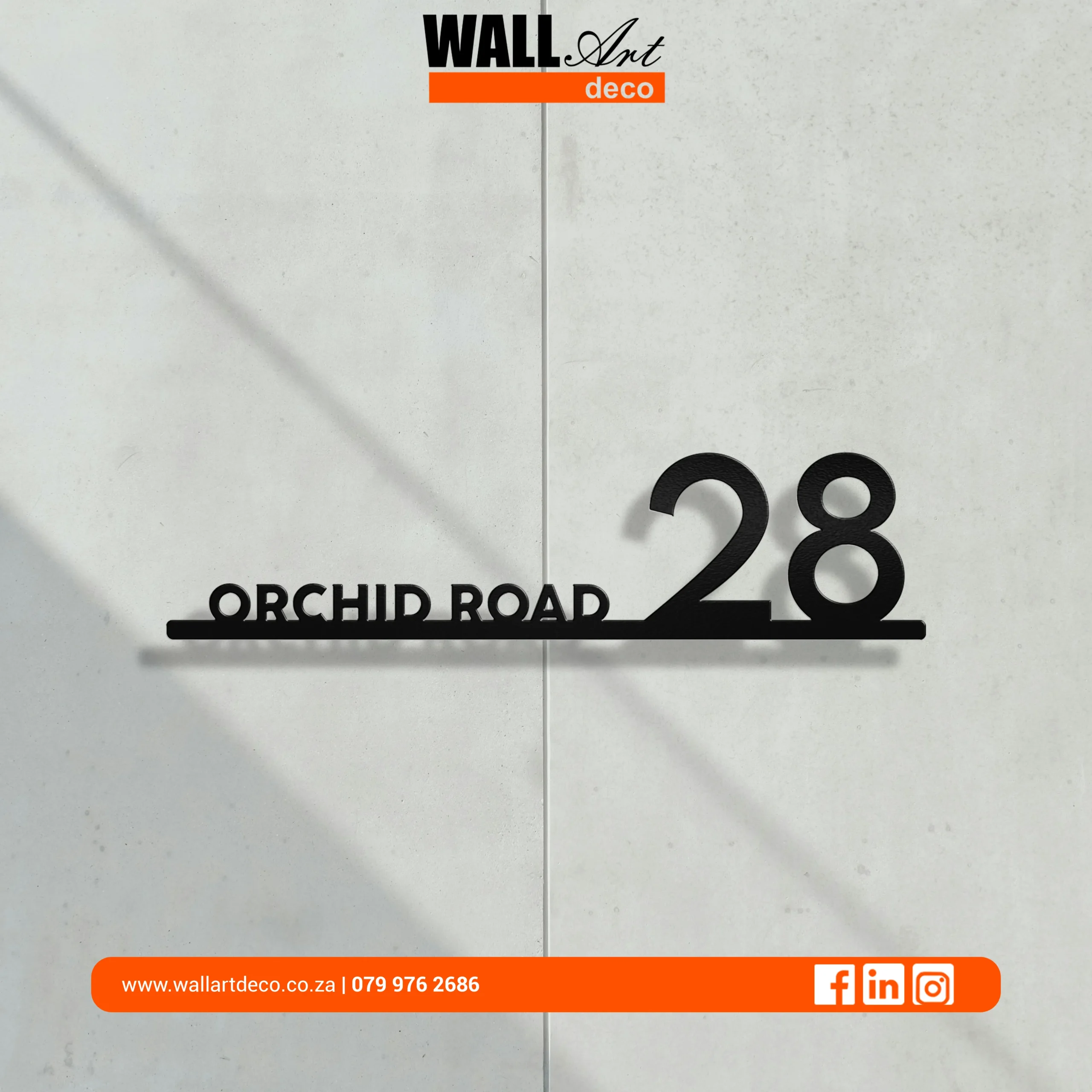 Line Art Metal Sign Example 3