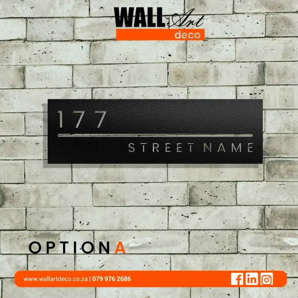 Panoramic House Sign Option A