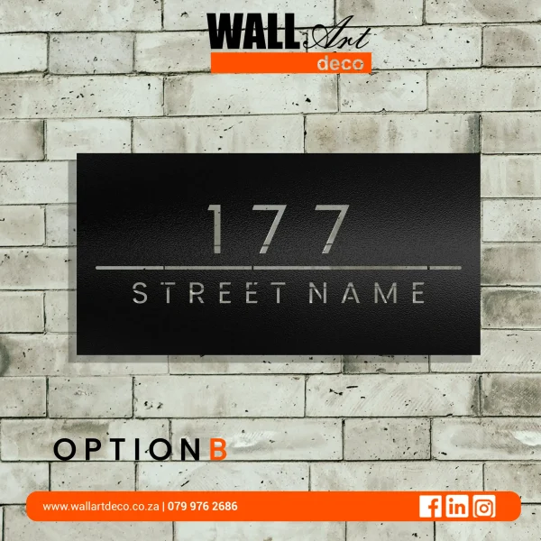 Reverse Cut Sign (Floating Acrylic House Sign)