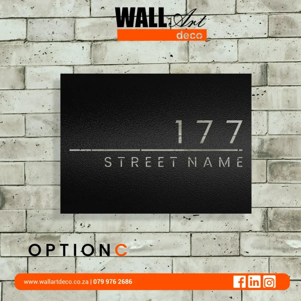 Reverse Cut Sign (Floating Acrylic House Sign)