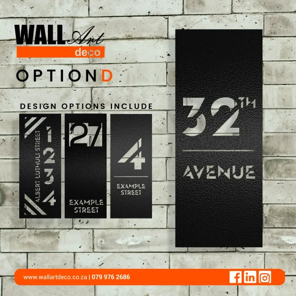 Reverse Cut Sign (Floating Acrylic House Sign)