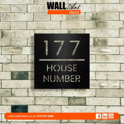 Square Reverse Cut Out Address