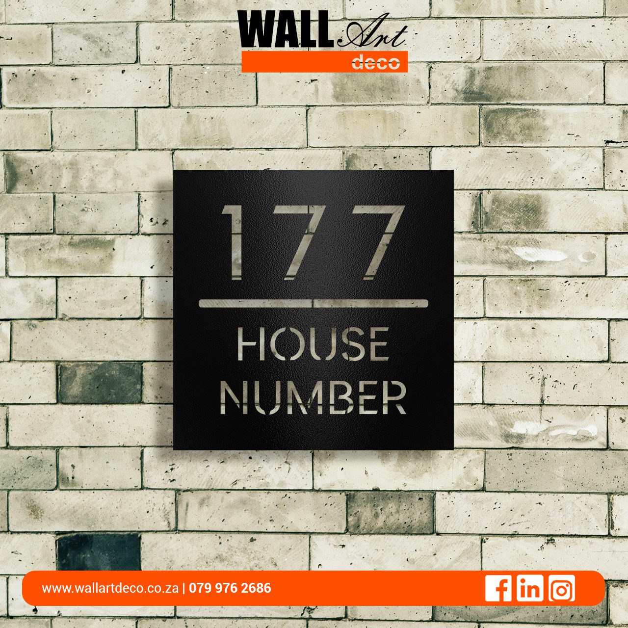 Square Reverse Cut Out Address