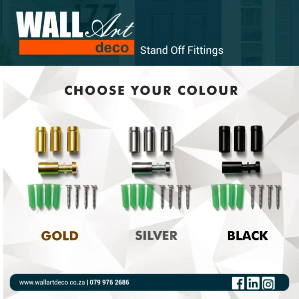 Stand Offs 4 Standoff Fittings Colour