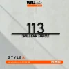 Willow Drive 1 Style A Line art Address