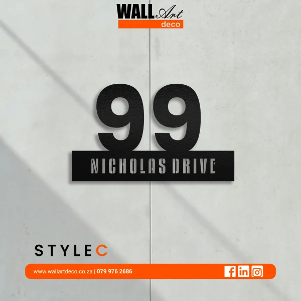 Willow Drive 3 Style C Line art Address